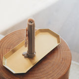 Hexa Brass Candle Tray